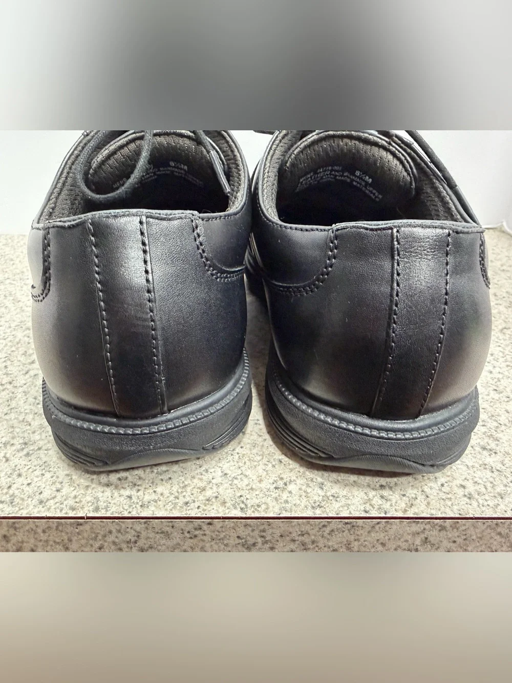 NUNN BUSH Comfort Gel Leather Oxford Walking Shoes - Men's Size 8.5 - Black